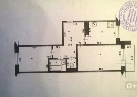 Продаётся 2-комнатная квартира, 51 м²